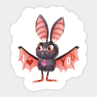 I love you Bat Sticker